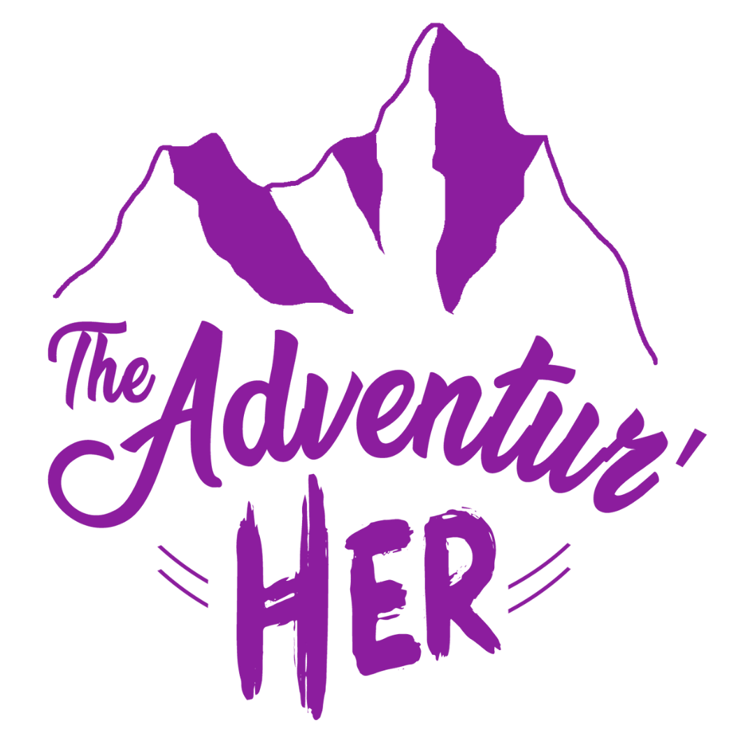 logo the adventur'her violet - organisation journées et stages